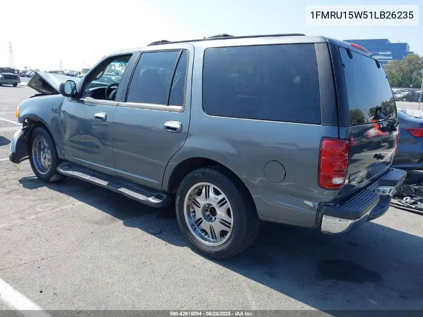 2001 Ford Expedition Xlt VIN: 1FMRU15W51LB26235 Lot: 42618094