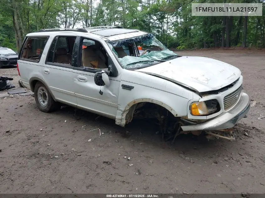 2001 Ford Expedition Eddie Bauer VIN: 1FMFU18L11LA21597 Lot: 42740641