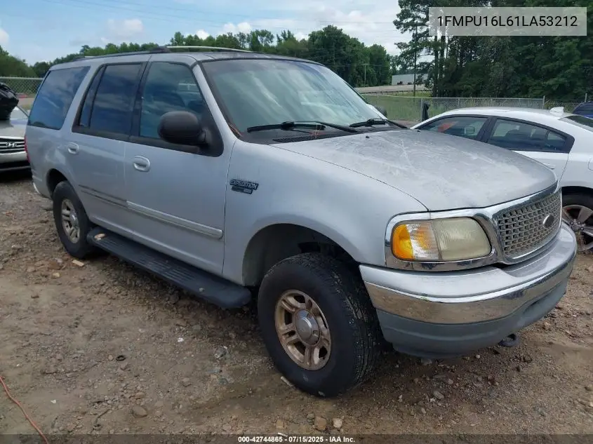 2001 Ford Expedition Xlt VIN: 1FMPU16L61LA53212 Lot: 42744865