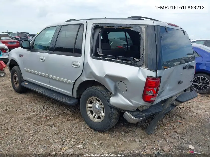 2001 Ford Expedition Xlt VIN: 1FMPU16L61LA53212 Lot: 42744865