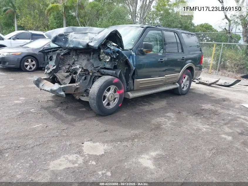 2003 Ford Expedition Eddie Bauer VIN: 1FMFU17L23LB69150 Lot: 42253858