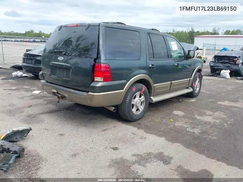 2003 Ford Expedition Eddie Bauer VIN: 1FMFU17L23LB69150 Lot: 42253858