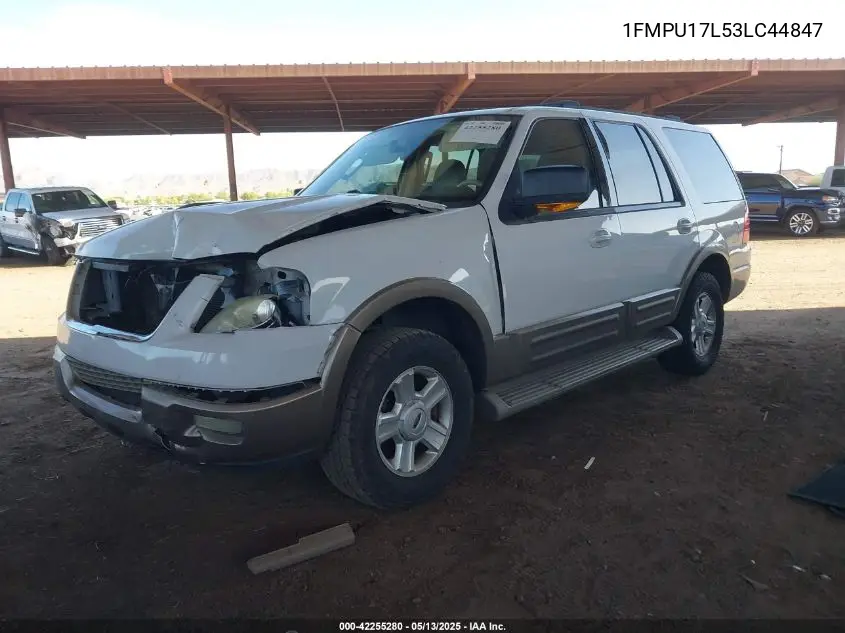 2003 Ford Expedition Eddie Bauer VIN: 1FMPU17L53LC44847 Lot: 42255280