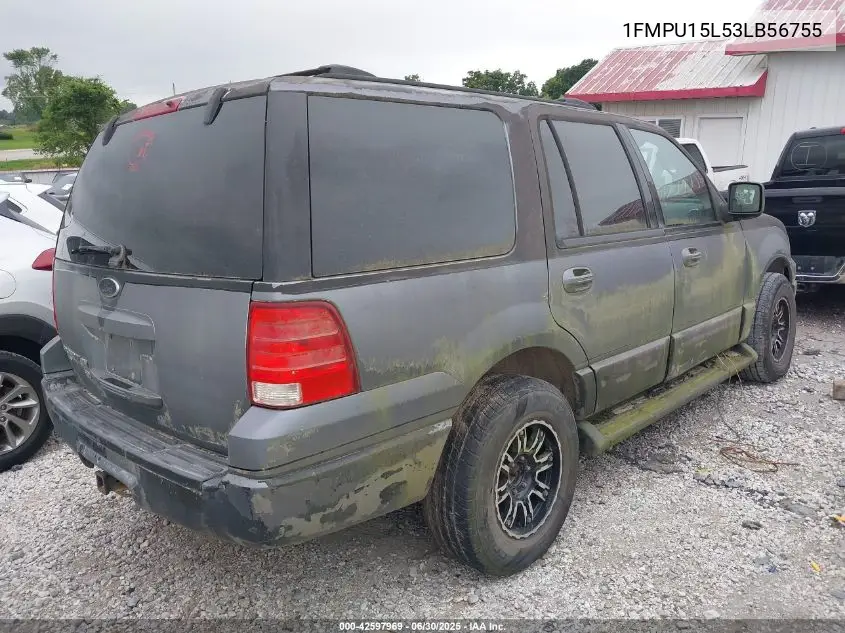2003 Ford Expedition Xlt VIN: 1FMPU15L53LB56755 Lot: 42597969