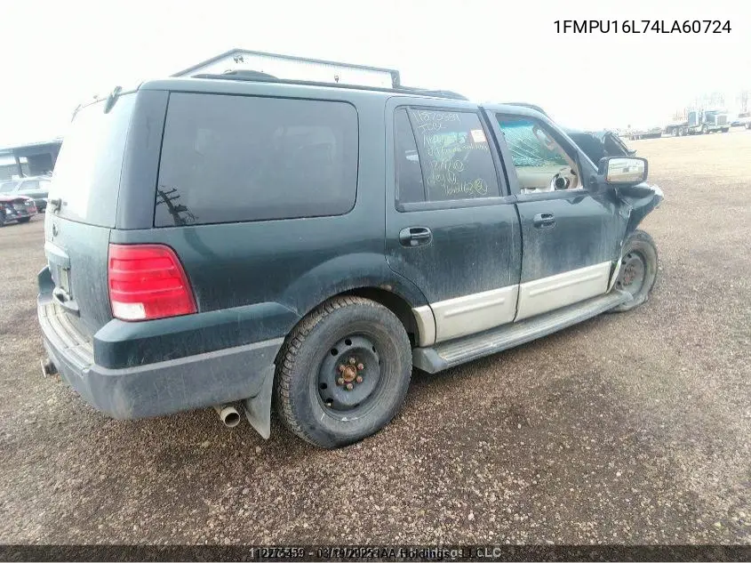 2004 Ford Expedition VIN: 1FMPU16L74LA60724 Lot: 12275439