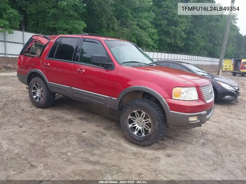 2004 Ford Expedition Nbx/Xlt VIN: 1FMFU16L24LB49354 Lot: 42145445