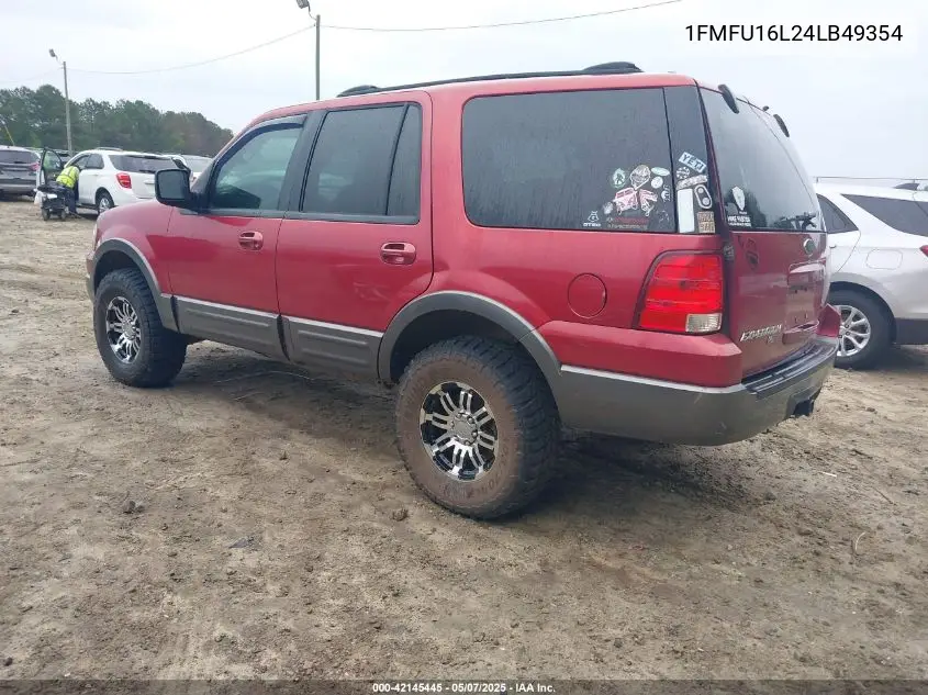 2004 Ford Expedition Nbx/Xlt VIN: 1FMFU16L24LB49354 Lot: 42145445