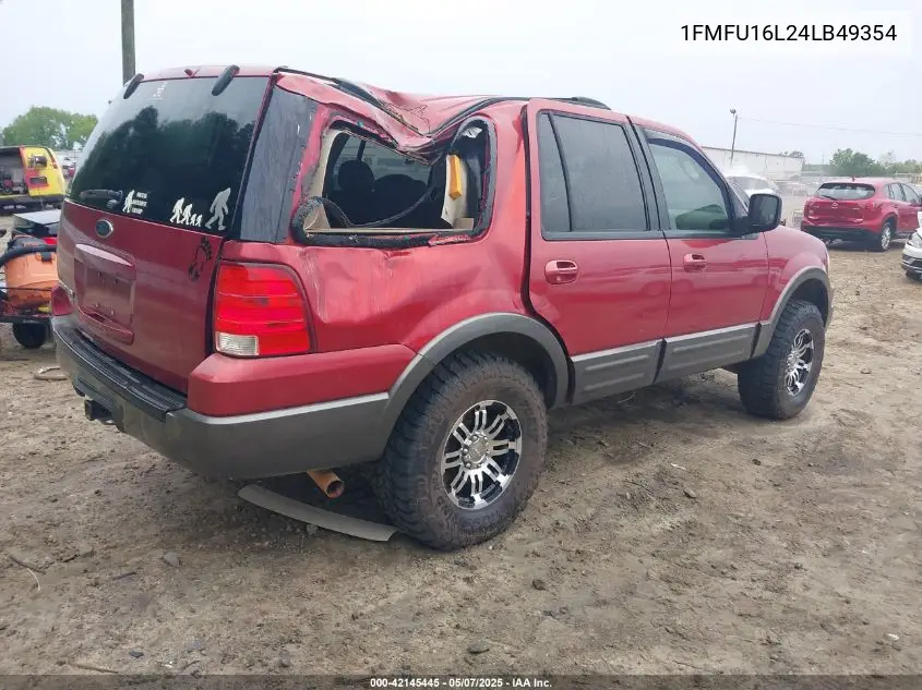 2004 Ford Expedition Nbx/Xlt VIN: 1FMFU16L24LB49354 Lot: 42145445