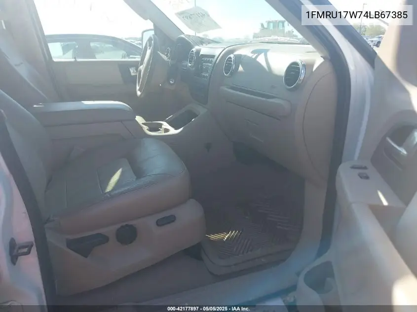 2004 Ford Expedition Eddie Bauer VIN: 1FMRU17W74LB67385 Lot: 42177897
