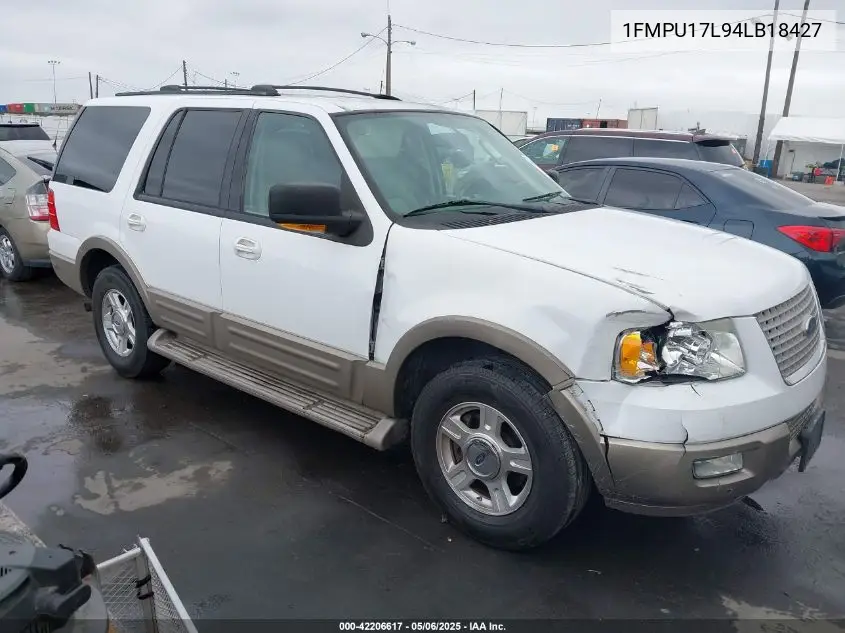 2004 Ford Expedition Eddie Bauer VIN: 1FMPU17L94LB18427 Lot: 42206617