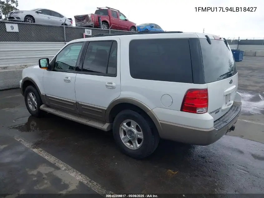 2004 Ford Expedition Eddie Bauer VIN: 1FMPU17L94LB18427 Lot: 42206617