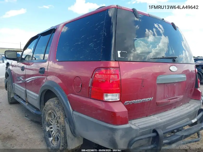 2004 Ford Expedition Xls VIN: 1FMRU13W64LA49642 Lot: 42236070