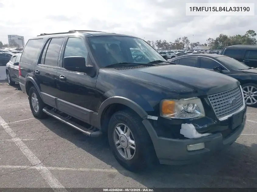 2004 Ford Expedition Xlt VIN: 1FMFU15L84LA33190 Lot: 42245244