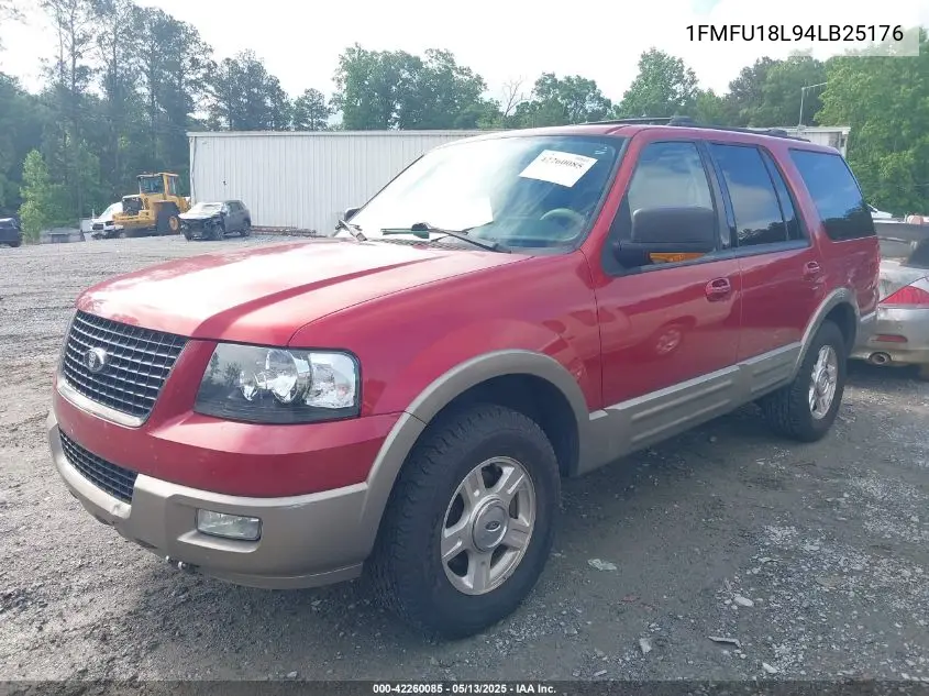 2004 Ford Expedition Eddie Bauer VIN: 1FMFU18L94LB25176 Lot: 42260085