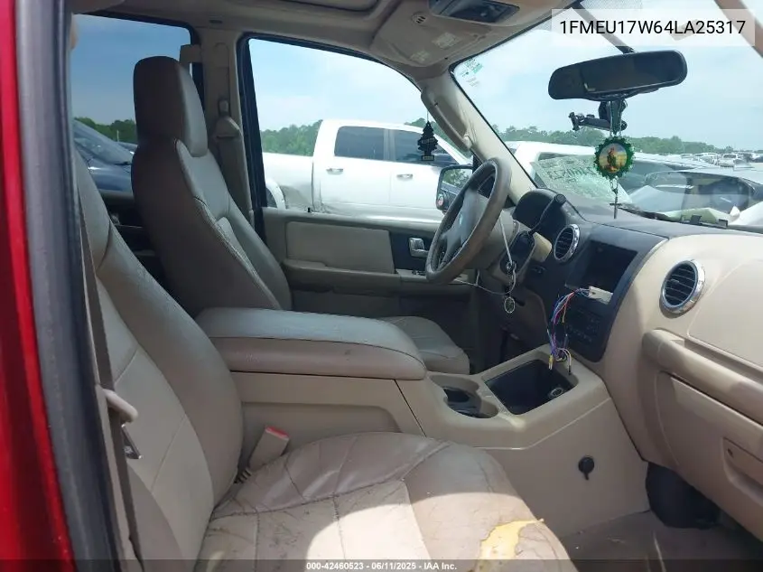 2004 Ford Expedition Eddie Bauer VIN: 1FMEU17W64LA25317 Lot: 42460523