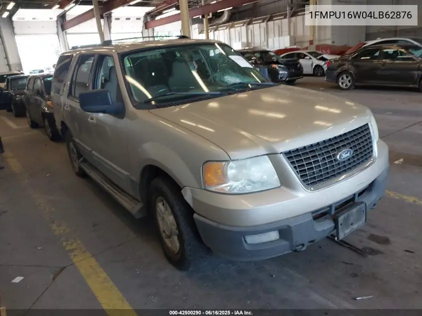 2004 Ford Expedition Xlt VIN: 1FMPU16W04LB62876 Lot: 42500290