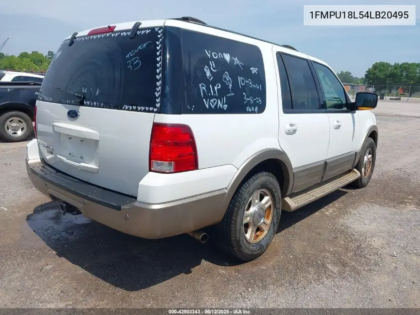 2004 Ford Expedition Eddie Bauer VIN: 1FMPU18L54LB20495 Lot: 42503343