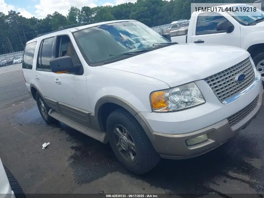 2004 Ford Expedition Eddie Bauer VIN: 1FMFU17L44LA19218 Lot: 42535133
