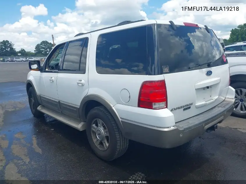 2004 Ford Expedition Eddie Bauer VIN: 1FMFU17L44LA19218 Lot: 42535133