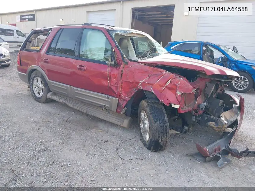 2004 Ford Expedition Eddie Bauer VIN: 1FMFU17L04LA64558 Lot: 42558299