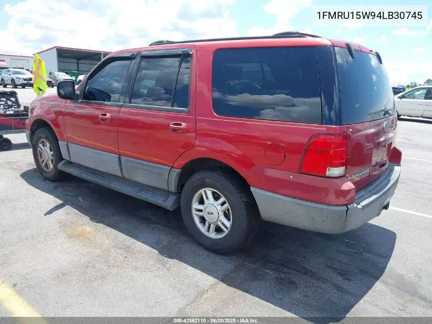 2004 Ford Expedition Xlt VIN: 1FMRU15W94LB30745 Lot: 42562110