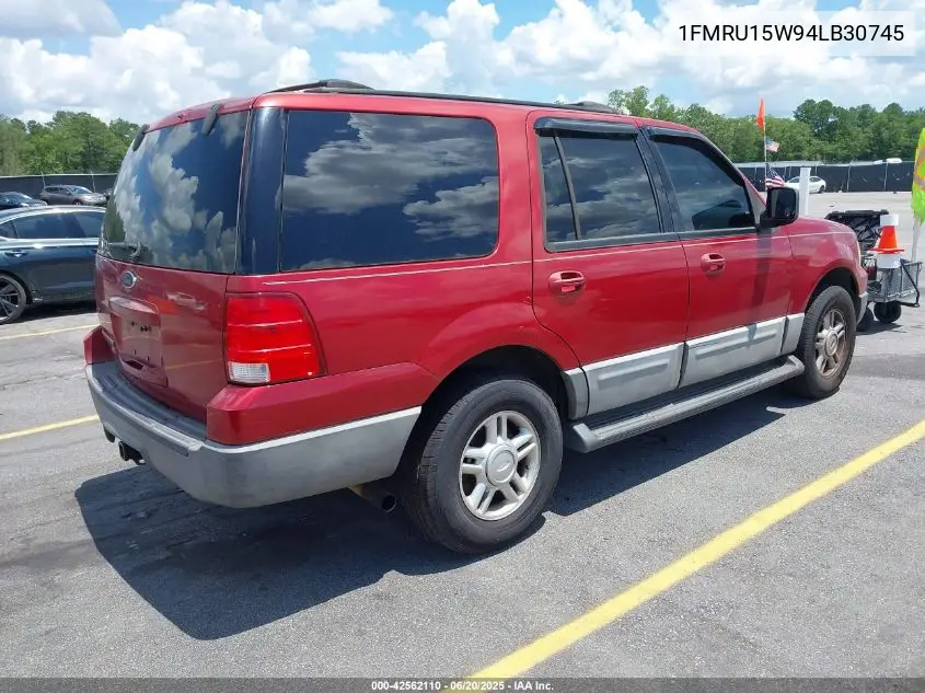 2004 Ford Expedition Xlt VIN: 1FMRU15W94LB30745 Lot: 42562110
