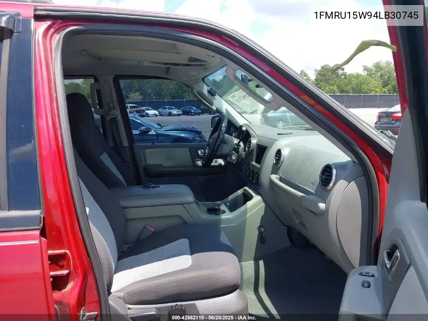 2004 Ford Expedition Xlt VIN: 1FMRU15W94LB30745 Lot: 42562110