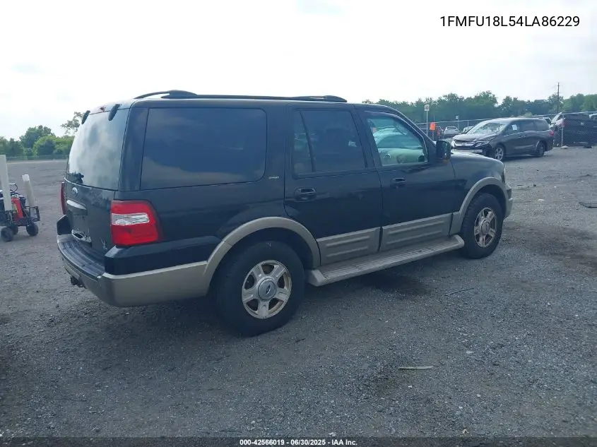 2004 Ford Expedition Eddie Bauer VIN: 1FMFU18L54LA86229 Lot: 42566019