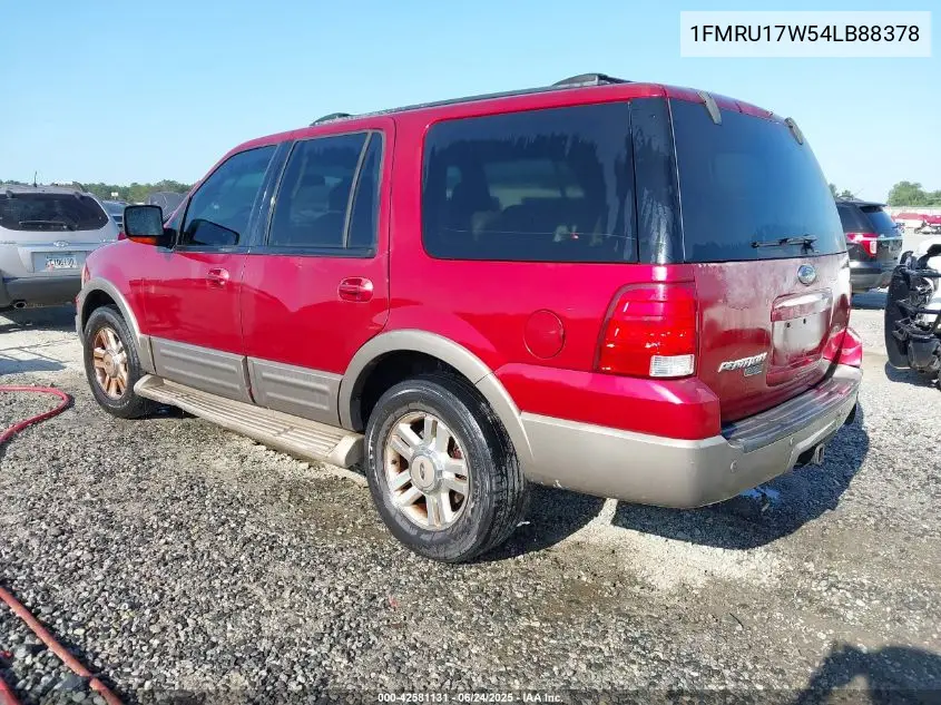 2004 Ford Expedition Eddie Bauer VIN: 1FMRU17W54LB88378 Lot: 42581131