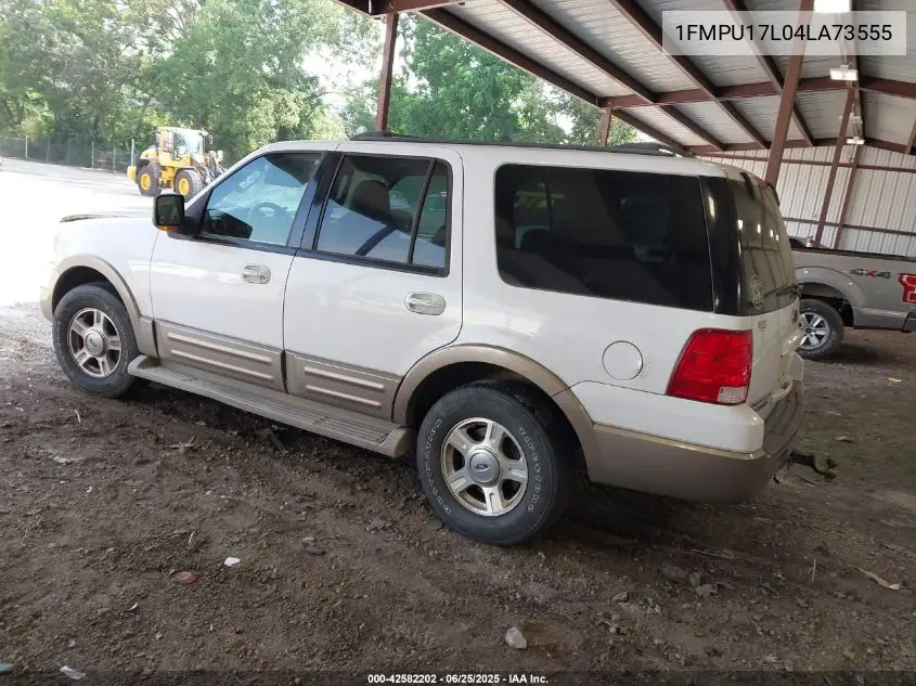 2004 Ford Expedition Eddie Bauer VIN: 1FMPU17L04LA73555 Lot: 42582202