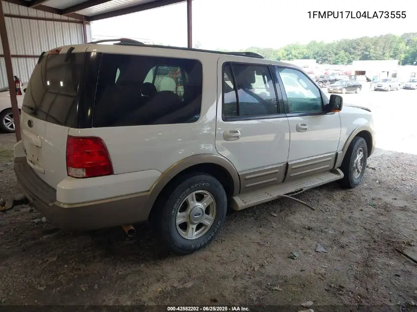 2004 Ford Expedition Eddie Bauer VIN: 1FMPU17L04LA73555 Lot: 42582202