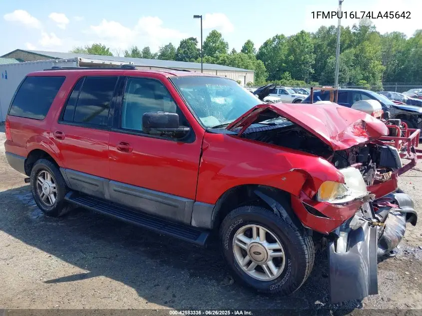 2004 Ford Expedition Nbx/Xlt VIN: 1FMPU16L74LA45642 Lot: 42583336