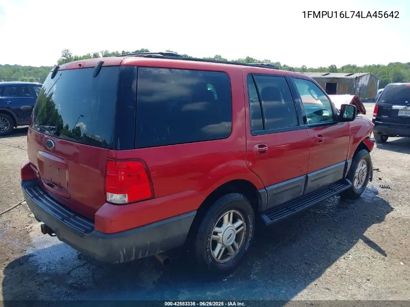 2004 Ford Expedition Nbx/Xlt VIN: 1FMPU16L74LA45642 Lot: 42583336