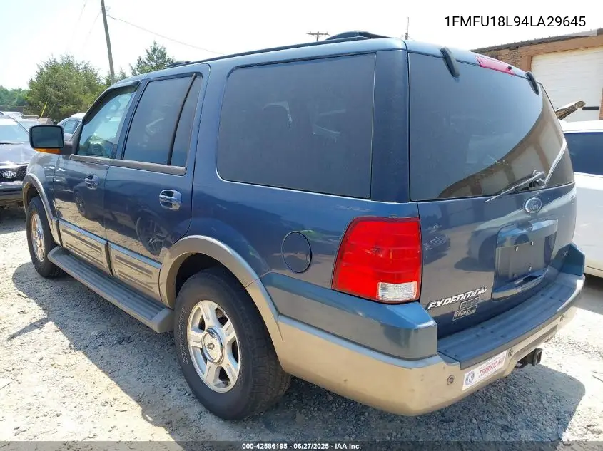 2004 Ford Expedition Eddie Bauer VIN: 1FMFU18L94LA29645 Lot: 42586195