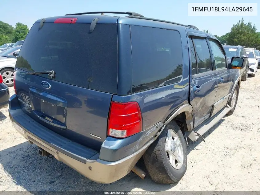2004 Ford Expedition Eddie Bauer VIN: 1FMFU18L94LA29645 Lot: 42586195