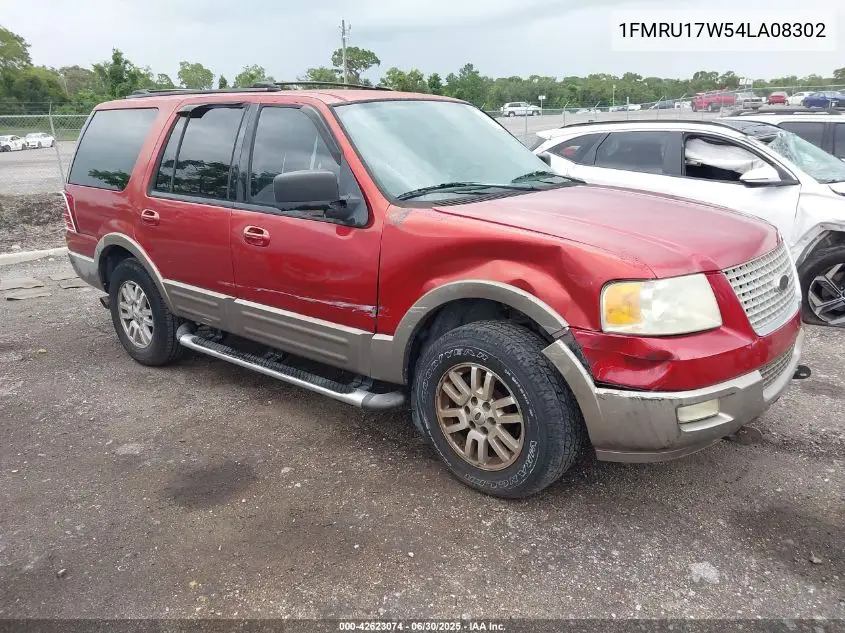 2004 Ford Expedition Eddie Bauer VIN: 1FMRU17W54LA08302 Lot: 42623074
