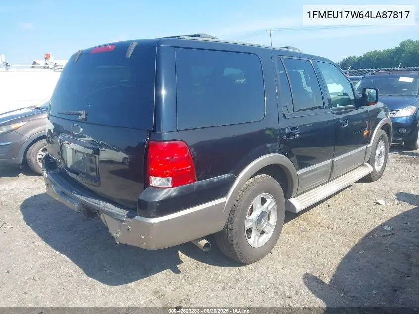 2004 Ford Expedition Eddie Bauer VIN: 1FMEU17W64LA87817 Lot: 42623283