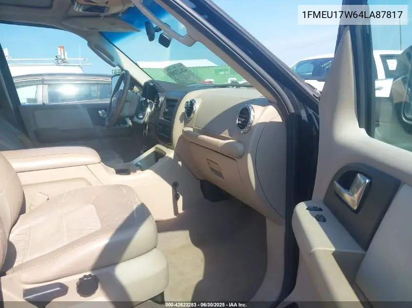 2004 Ford Expedition Eddie Bauer VIN: 1FMEU17W64LA87817 Lot: 42623283