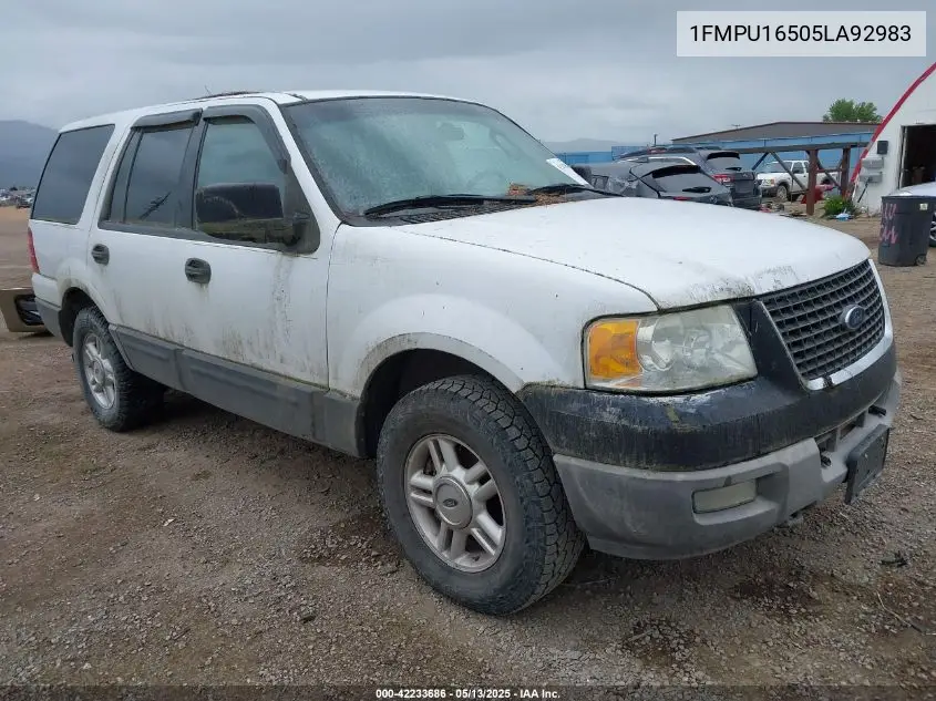2005 Ford Expedition Nbx/Xlt VIN: 1FMPU16505LA92983 Lot: 42233686