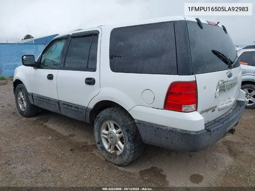 2005 Ford Expedition Nbx/Xlt VIN: 1FMPU16505LA92983 Lot: 42233686