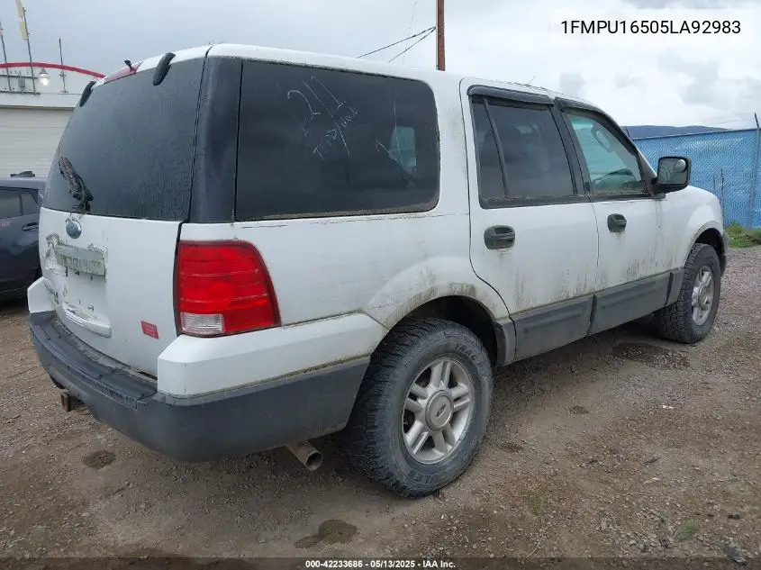 2005 Ford Expedition Nbx/Xlt VIN: 1FMPU16505LA92983 Lot: 42233686