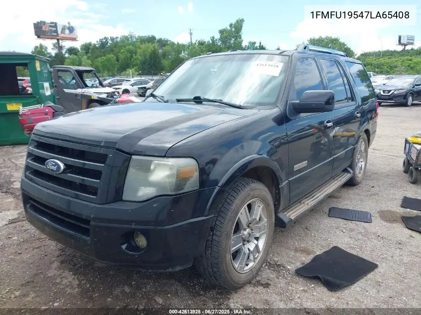 2007 Ford Expedition Limited VIN: 1FMFU19547LA65408 Lot: 42613928