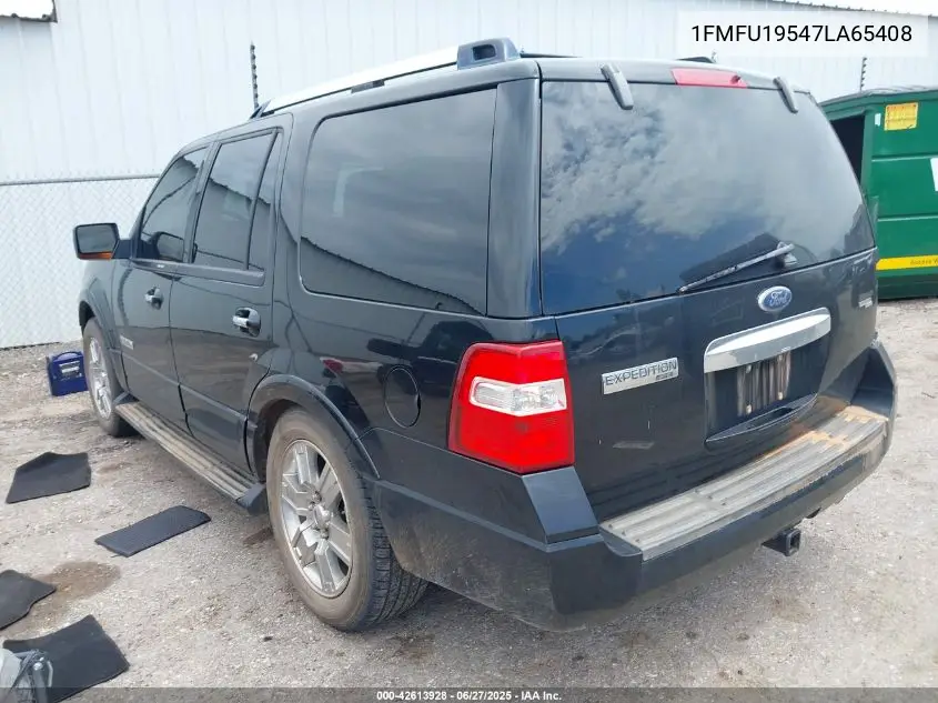 2007 Ford Expedition Limited VIN: 1FMFU19547LA65408 Lot: 42613928