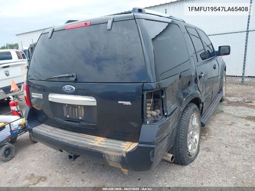 2007 Ford Expedition Limited VIN: 1FMFU19547LA65408 Lot: 42613928