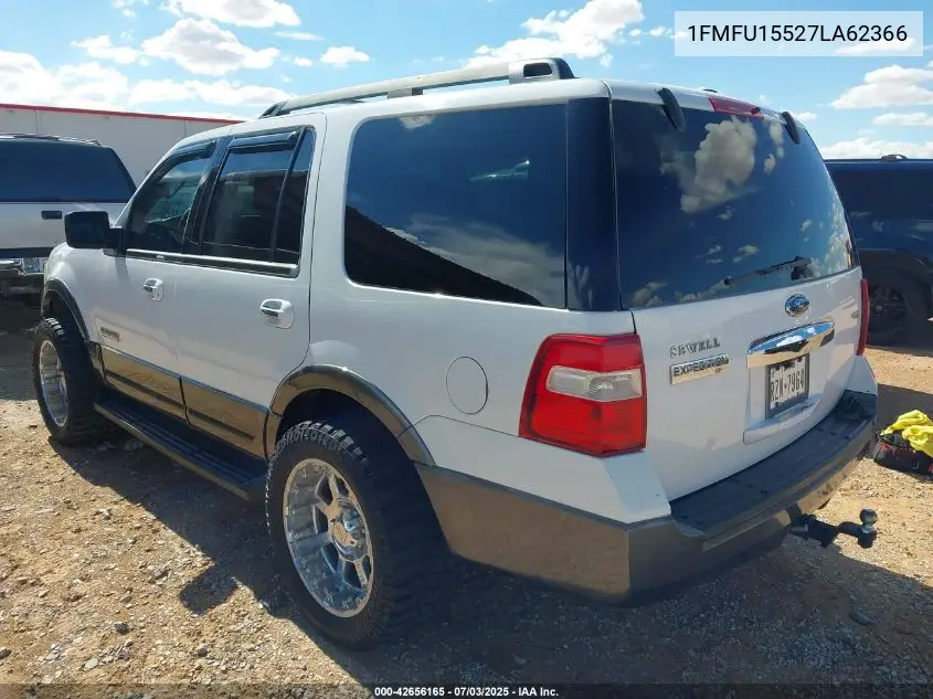 2007 Ford Expedition Xlt VIN: 1FMFU15527LA62366 Lot: 42656165
