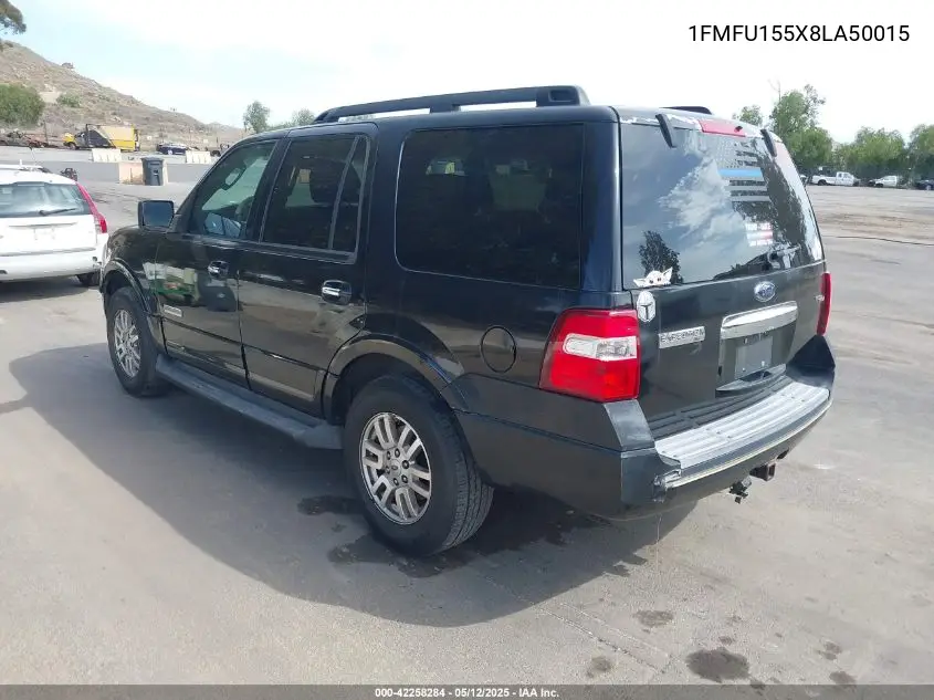 2008 Ford Expedition Xlt VIN: 1FMFU155X8LA50015 Lot: 42258284