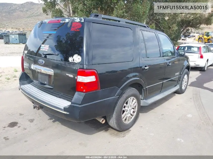 2008 Ford Expedition Xlt VIN: 1FMFU155X8LA50015 Lot: 42258284