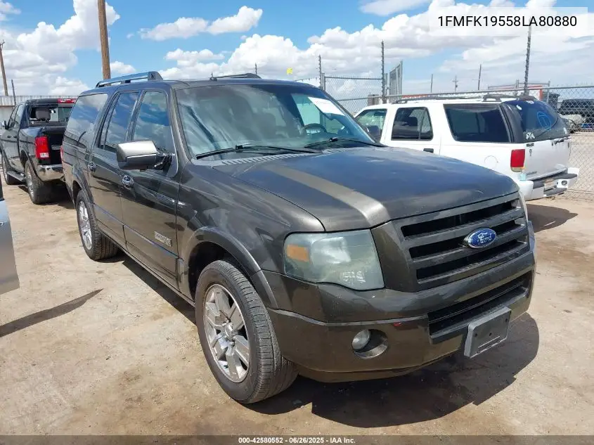 2008 Ford Expedition El Limited VIN: 1FMFK19558LA80880 Lot: 42580552