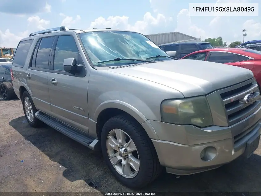 2008 Ford Expedition Limited VIN: 1FMFU195X8LA80495 Lot: 42606175