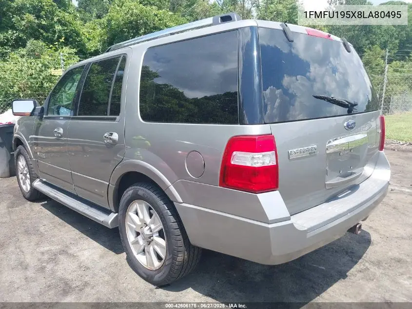 2008 Ford Expedition Limited VIN: 1FMFU195X8LA80495 Lot: 42606175